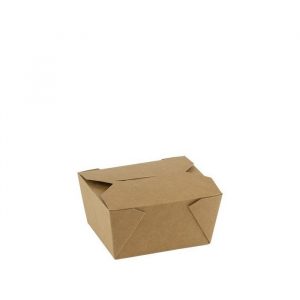 Kraft PLA coated lunchbox 750 ml 110x90x63mm