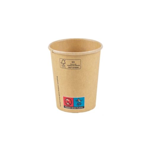 Kraft PLA koffiebeker 7,5oz 225ml 70,3mm Ø