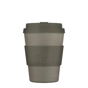 Herbruikbare koffiebeker 'Molto Grigio' 12 oz 360 ml met deksel en sleeve