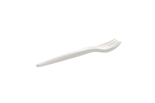 Wit papieren vork 17 cm